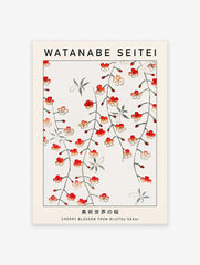 Cherry Blossom Poster by Watanabe Seitei, Watanabe Seitei Print