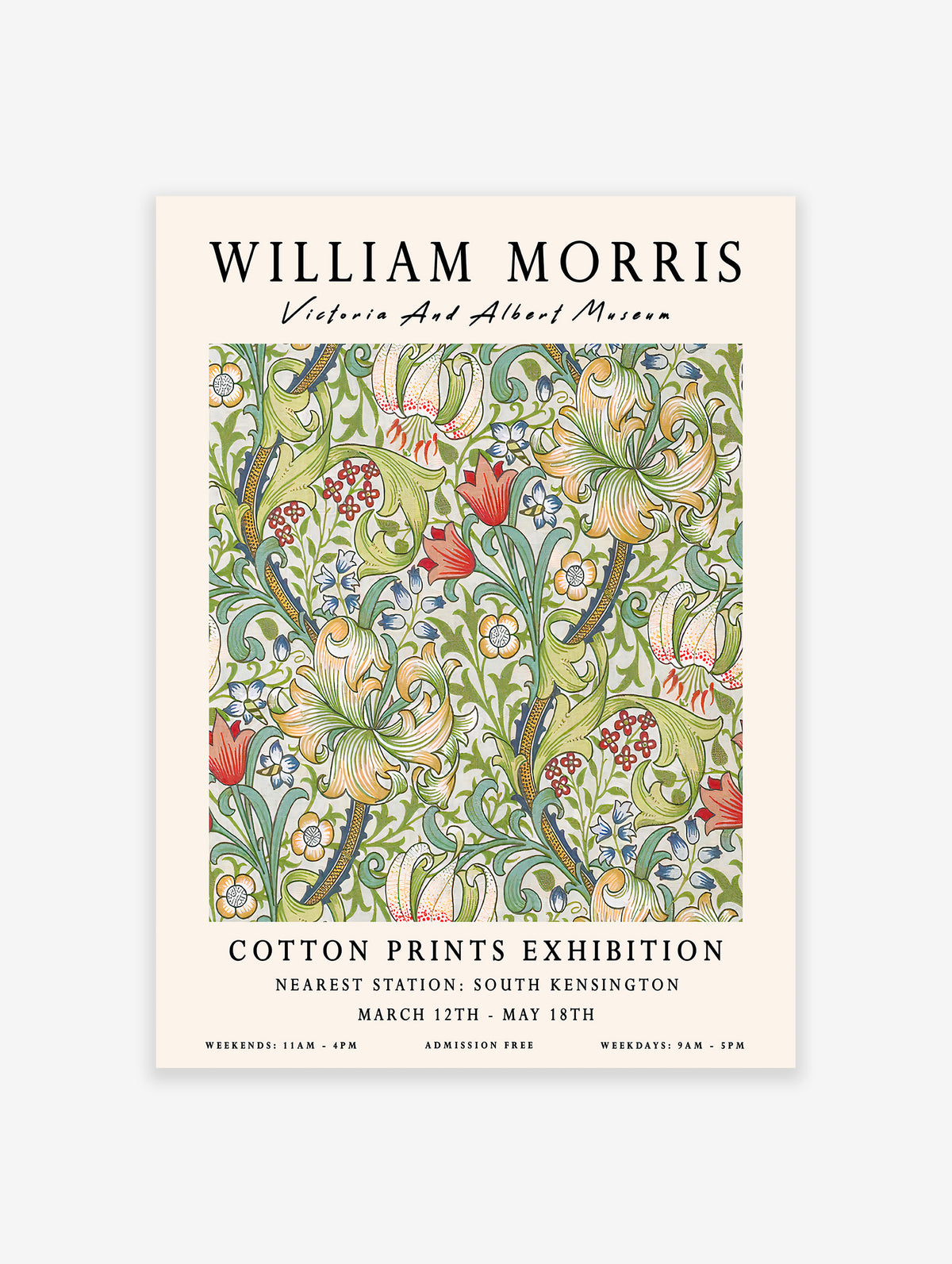 Lily Poster by William Morris, William Morris Print