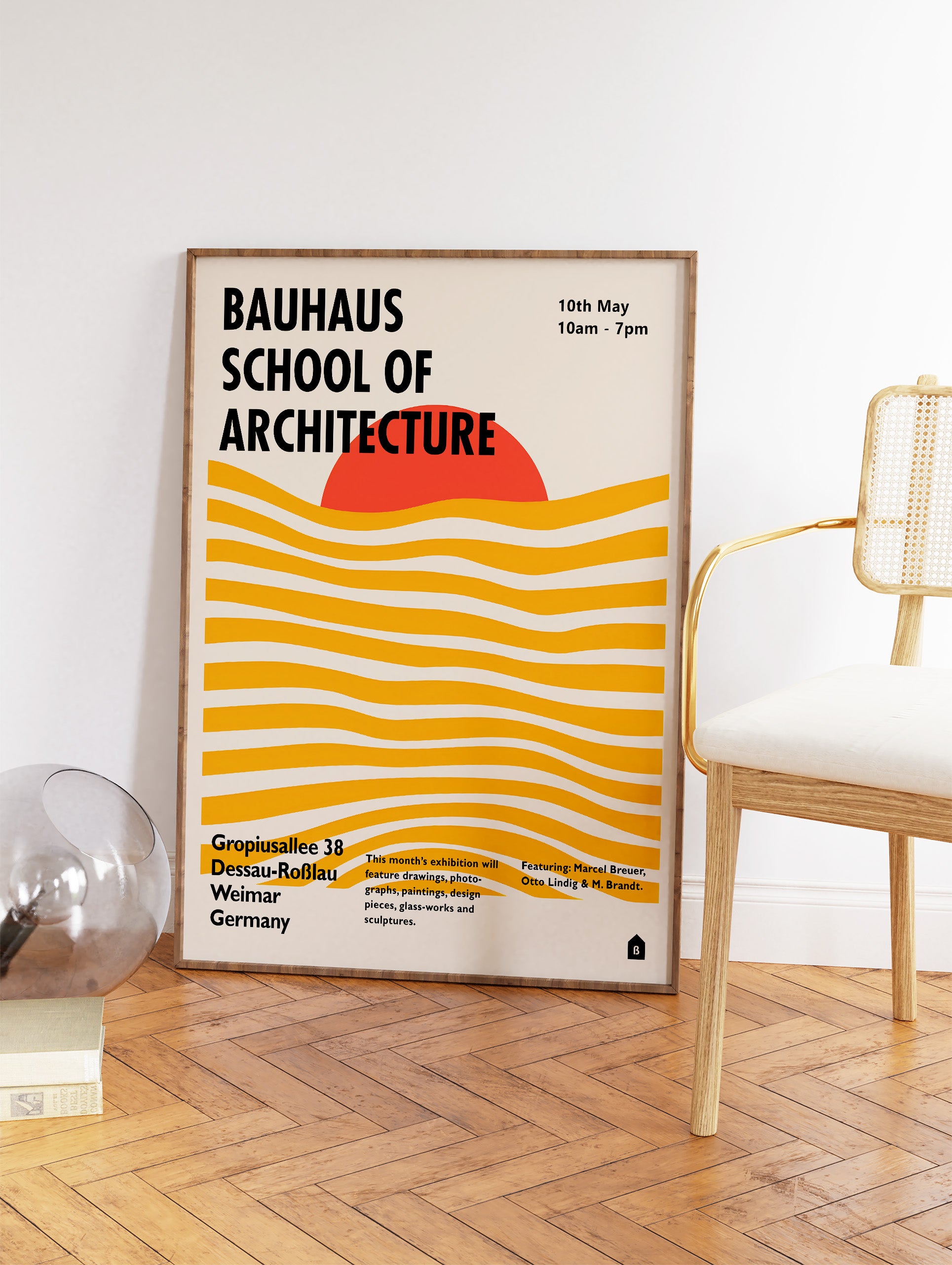 Bauhaus School of Architecture Poster, Bauhaus Exhibition Print