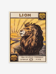 Lion Poster, Lion Tarot Print