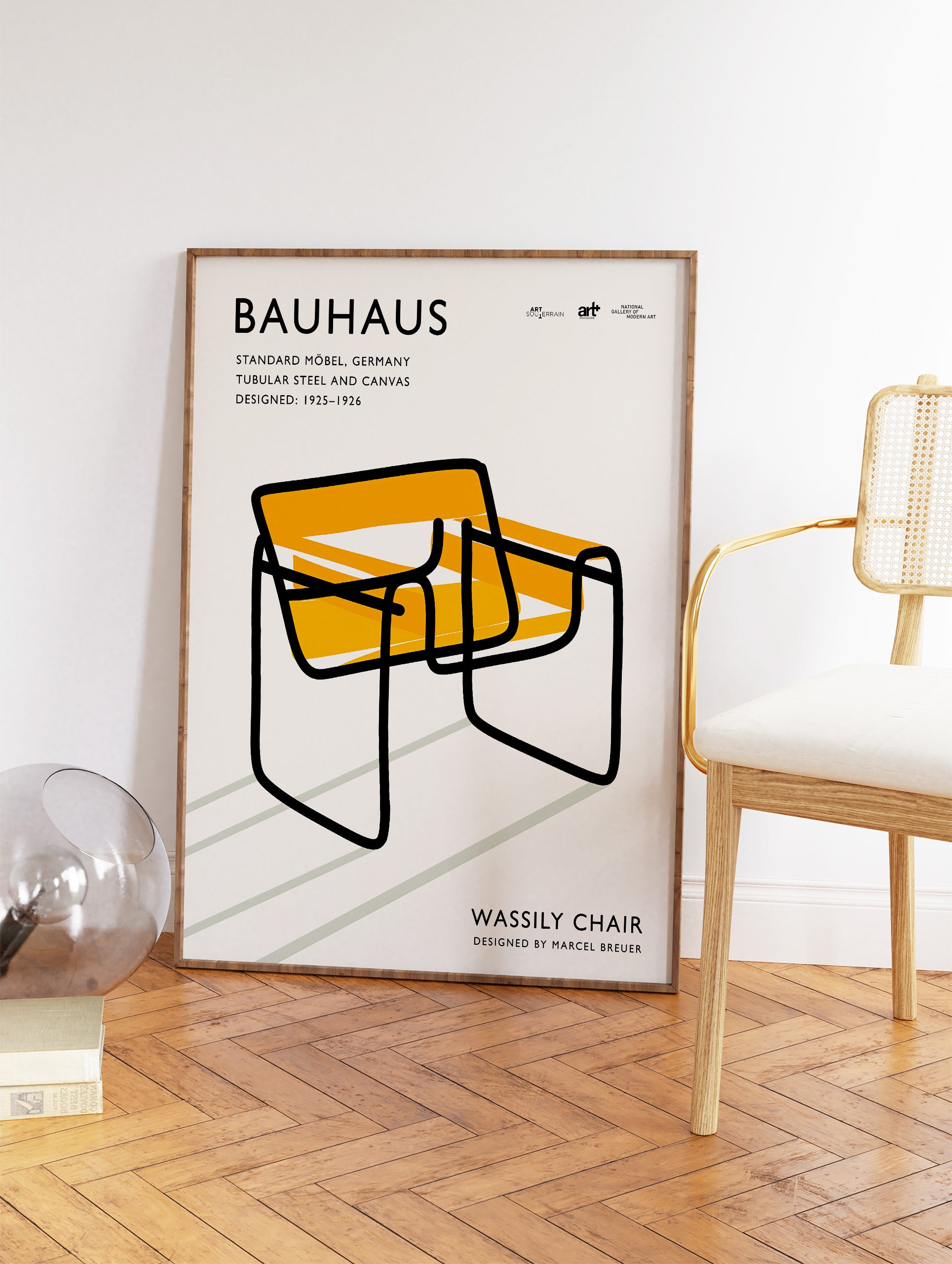 Bauhaus Wassily Chair Poster, Bauhaus Print