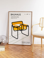 Bauhaus Wassily Chair Poster, Bauhaus Print