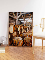 Wine Barrels Poster