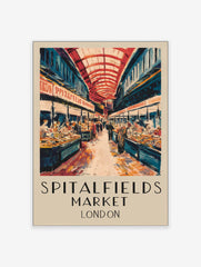 Spitalfields Market London Poster