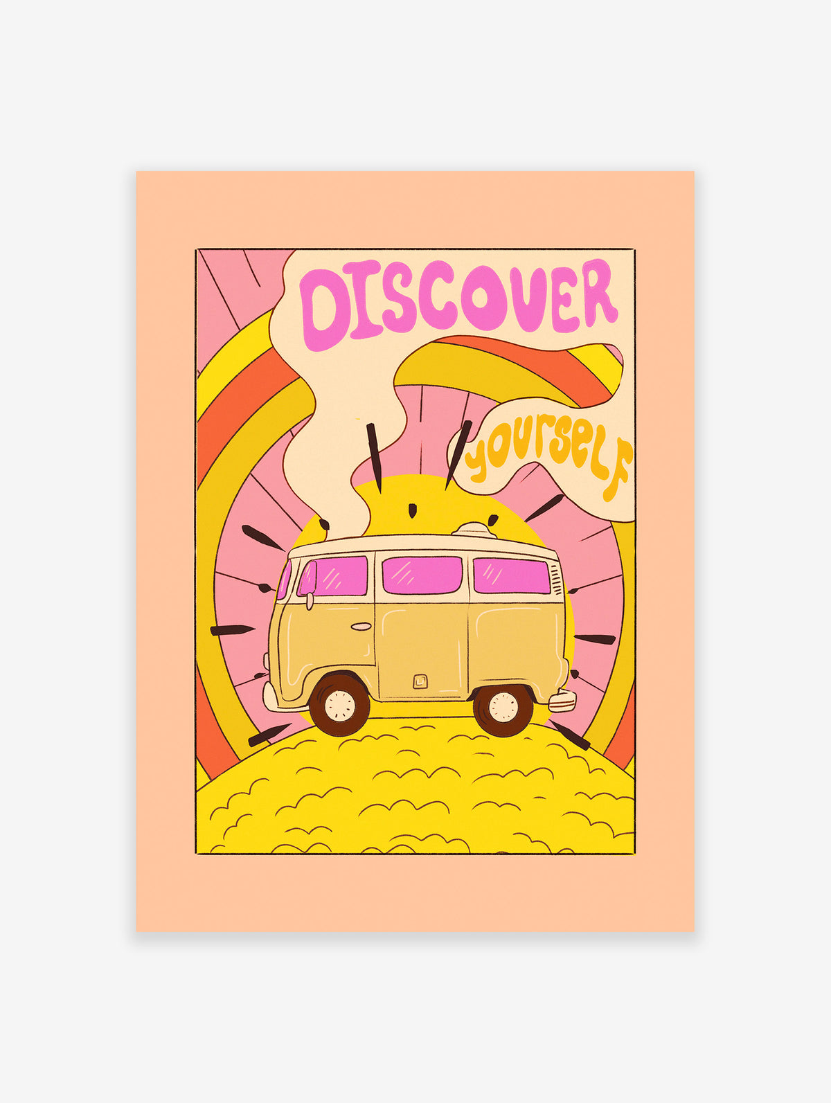 Hippie Poster, Psychedelic Hippie Print