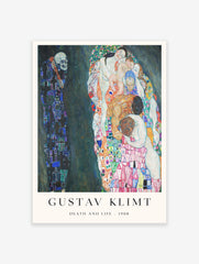 Death And Life Poster by Gustav Klimt, Gustav Klimt Print