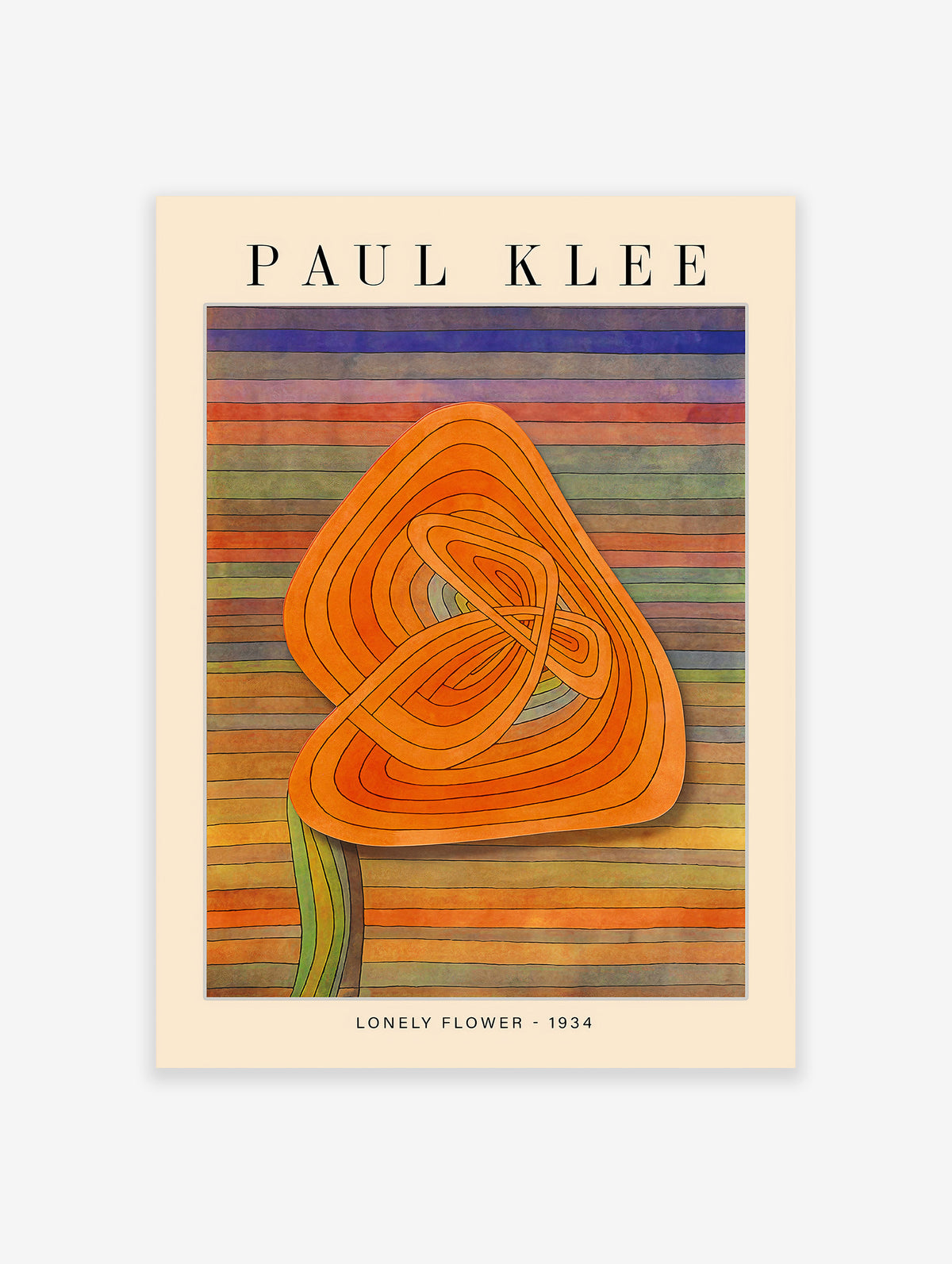 Lonely Flower Poster by Paul Klee, Paul Klee Print