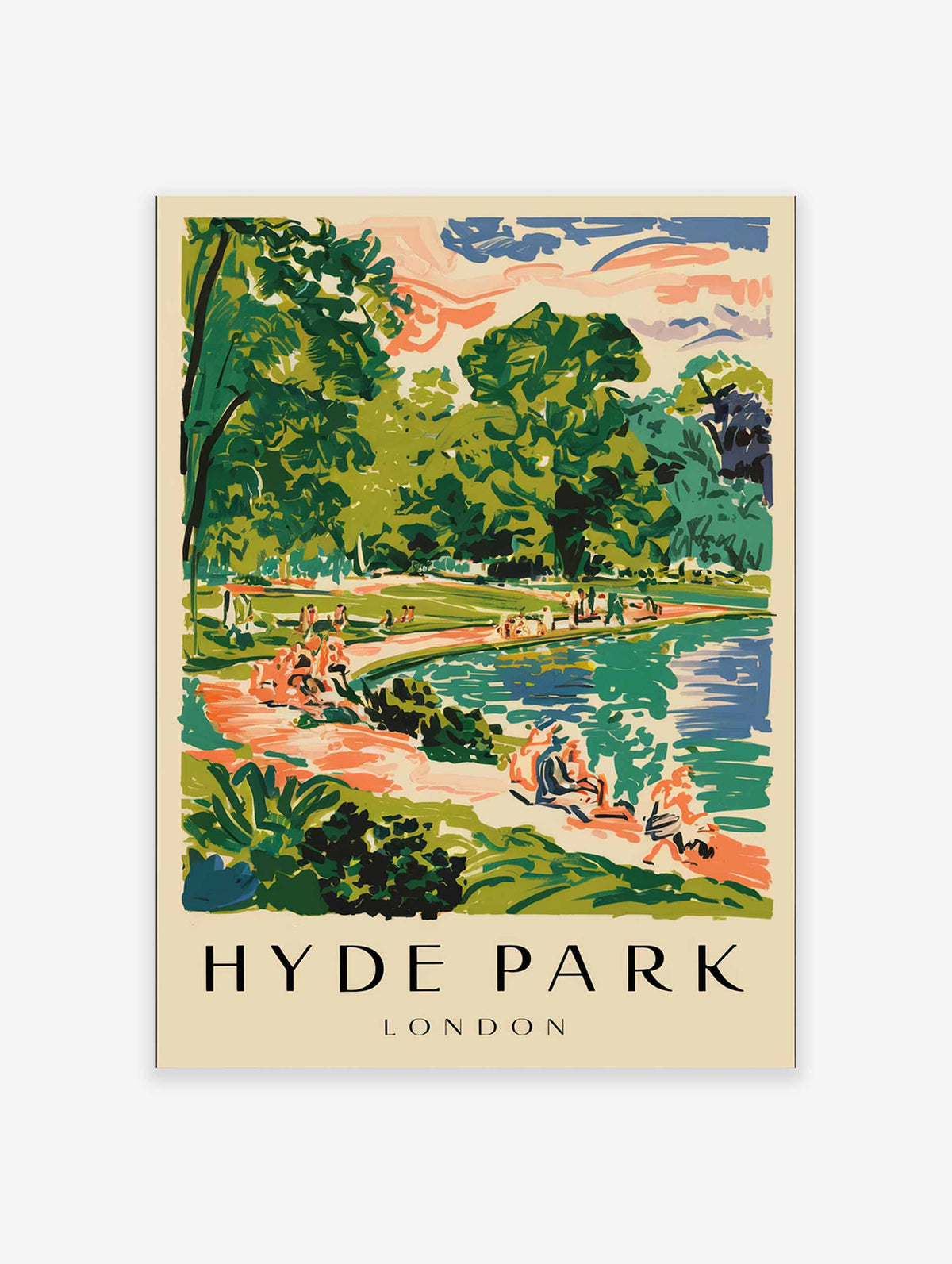 Hyde Park London Poster