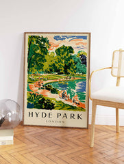 Hyde Park London Poster