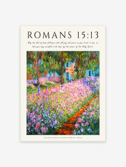 Christian Bible Verse Art, Bible Print by Claude Monet