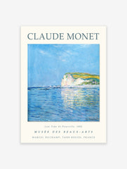 Low Tide At Pourville Poster by Claude Monet, Claude Monet Print