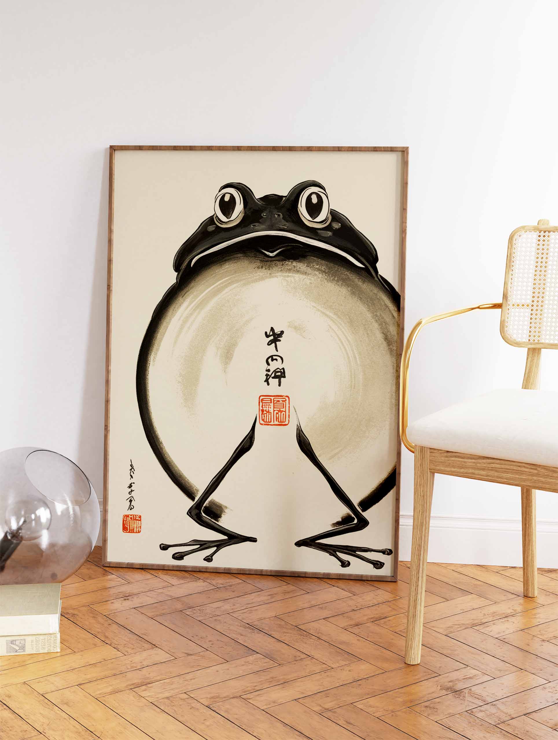 Japanese Frog Poster