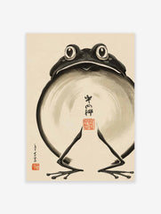 Japanese Frog Poster