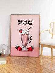 Strawberry Milkshake Poster