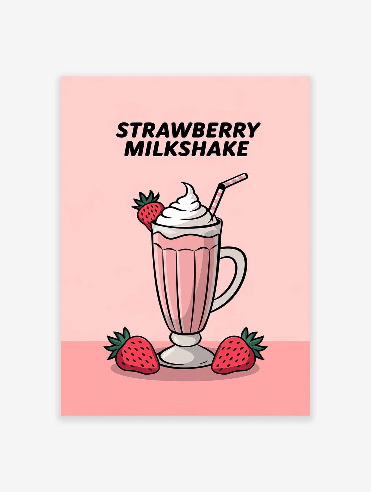 Strawberry Milkshake Poster