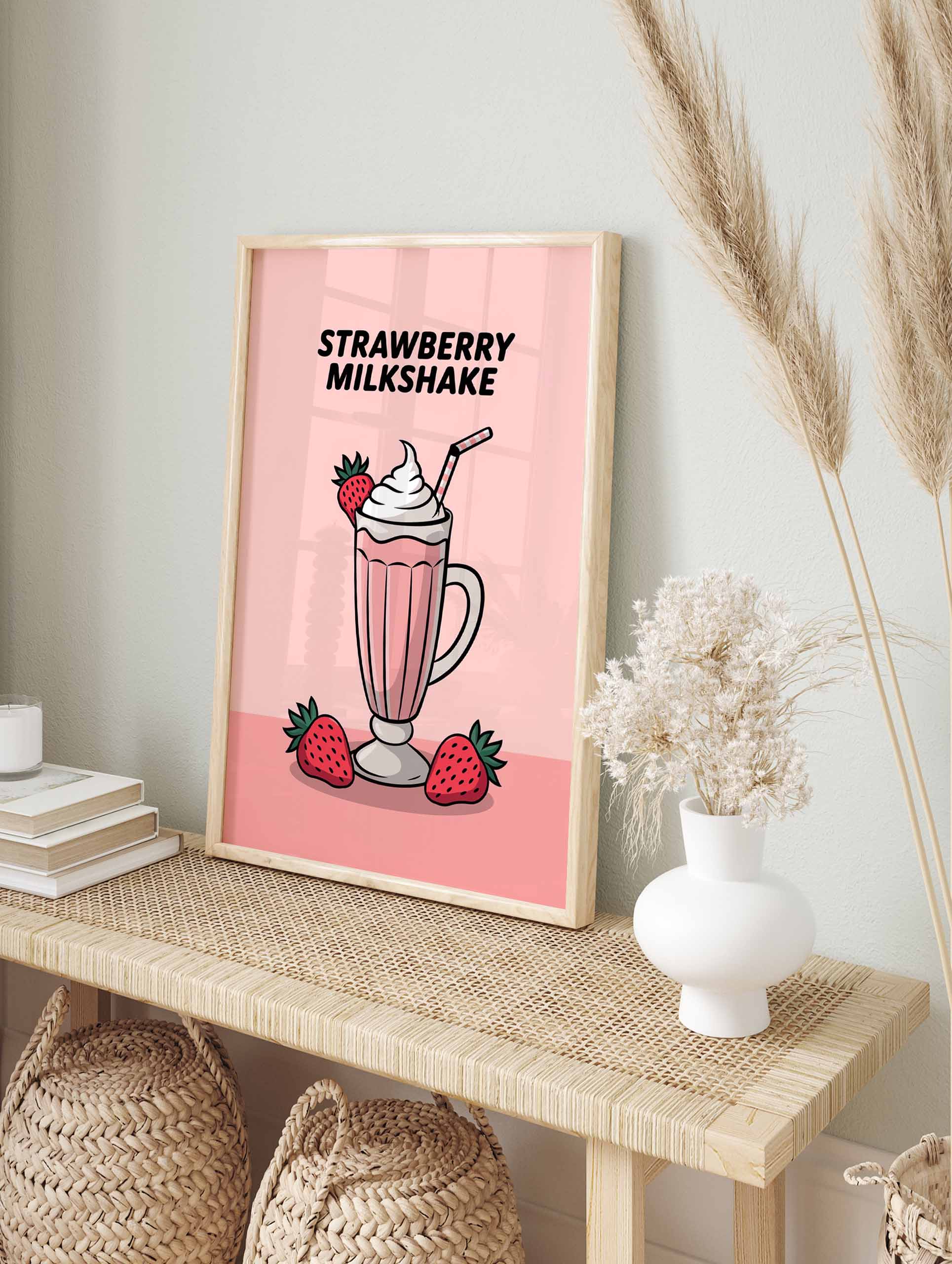 Strawberry Milkshake Poster