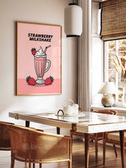 Strawberry Milkshake Poster