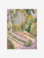 Malaga Garden Poster by Francisco Iturrino, Garden Print