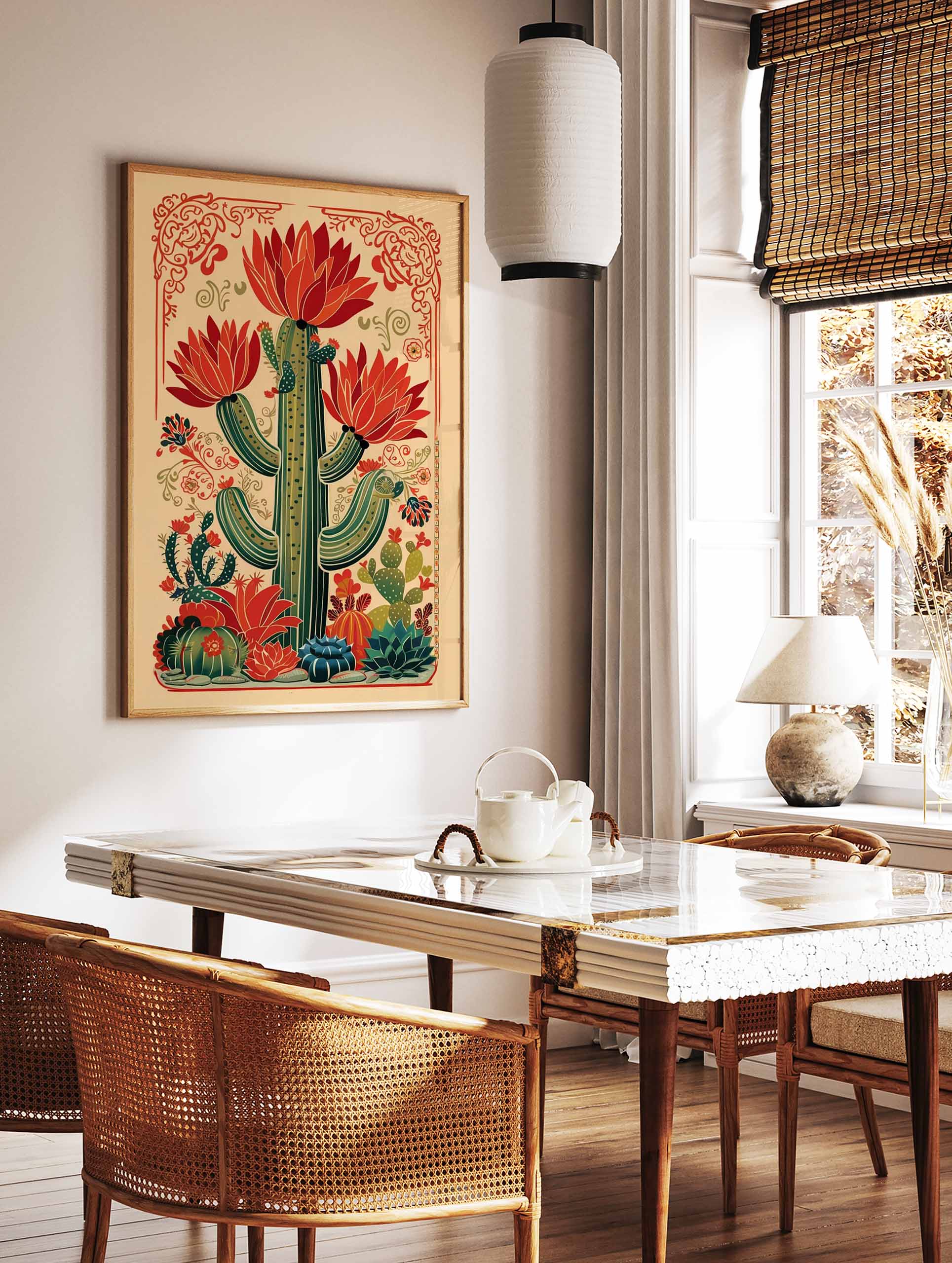 Mexican Cactus Poster