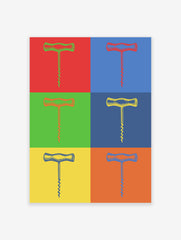 Cocktail Bar Poster, Corkscrew Print