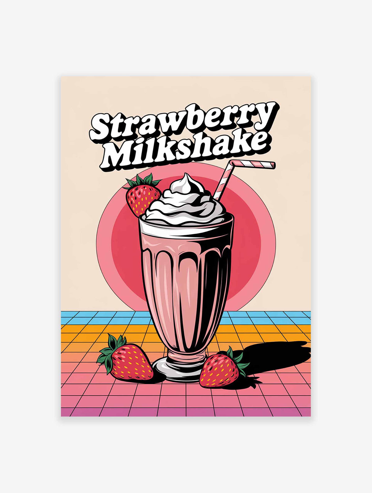 Strawberry Milkshake Poster