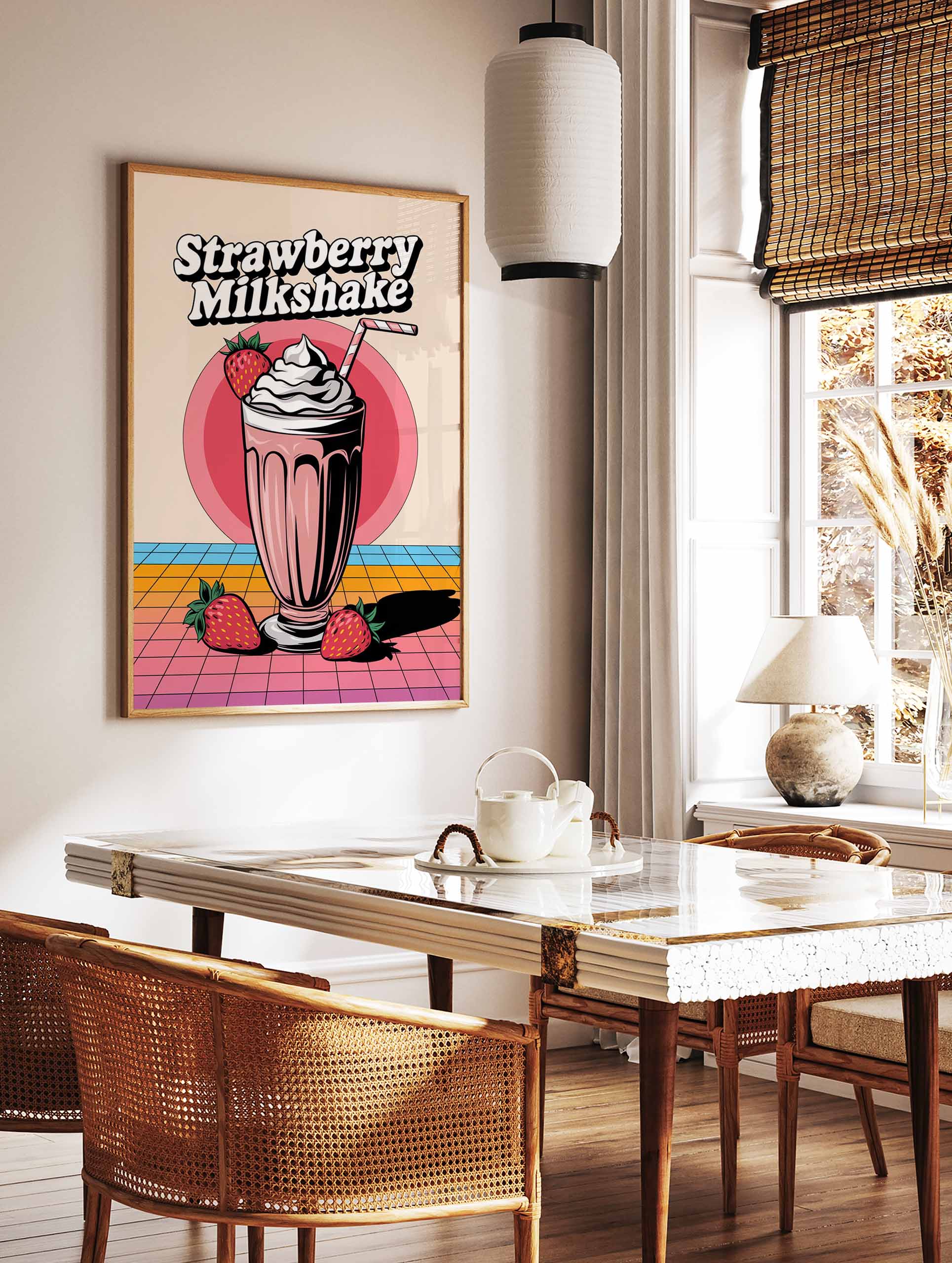 Strawberry Milkshake Poster