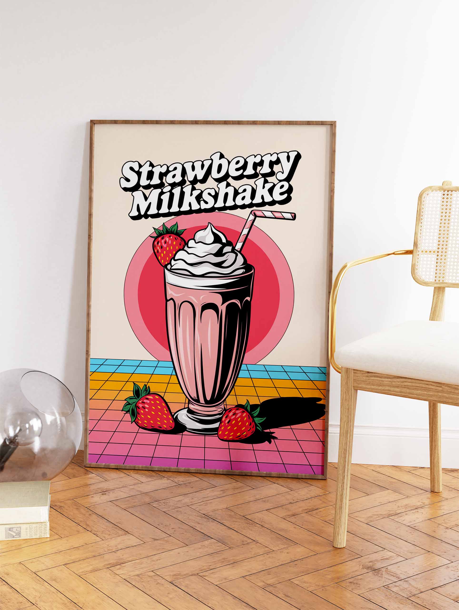 Strawberry Milkshake Poster