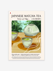 Matcha Tea Poster, Japanese Drink Print