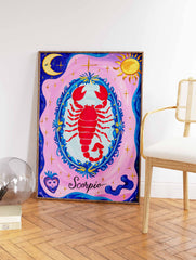 Scorpio Star Sign Poster