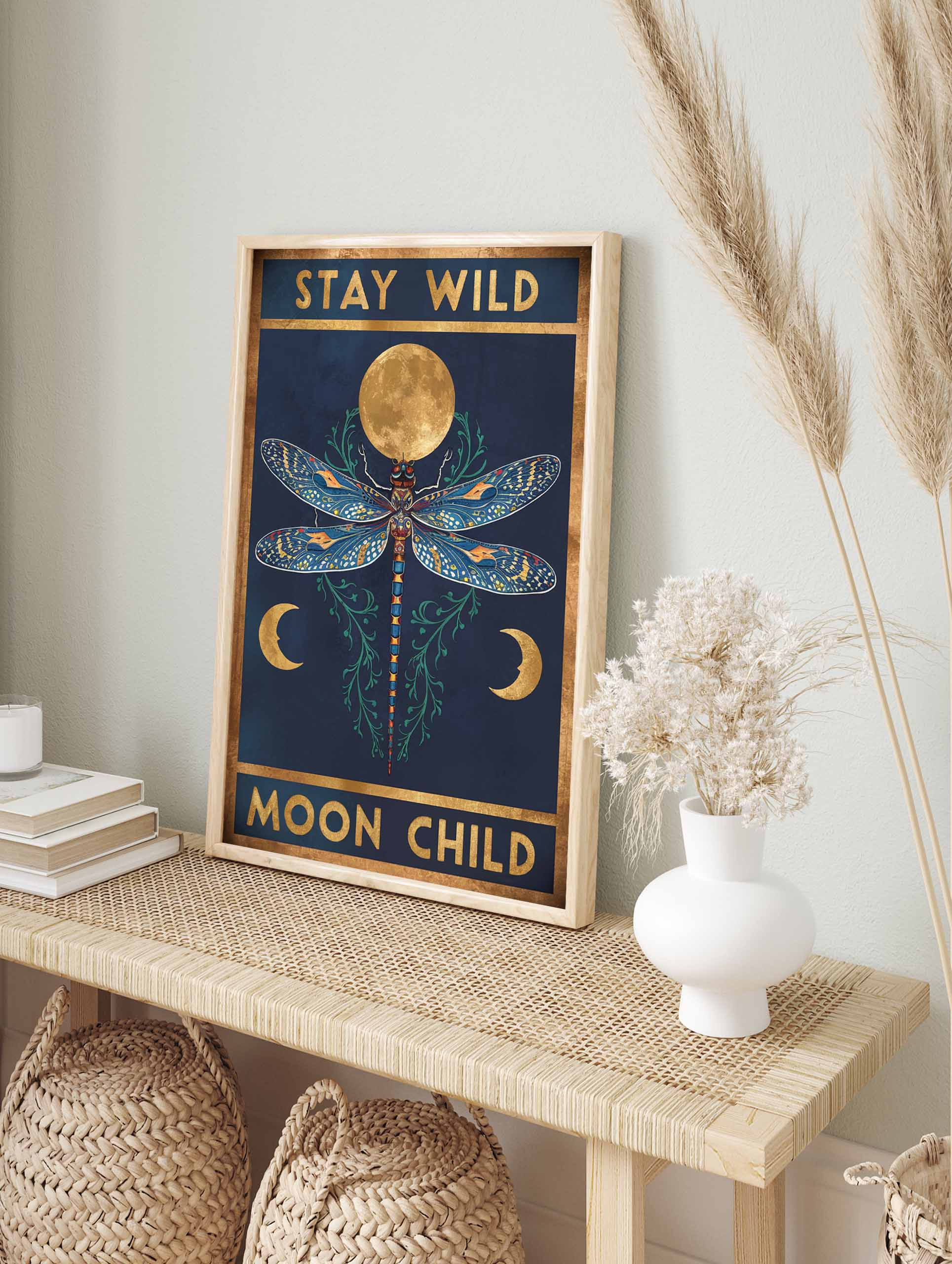 Stay Wild, Moon Child Typography Poster