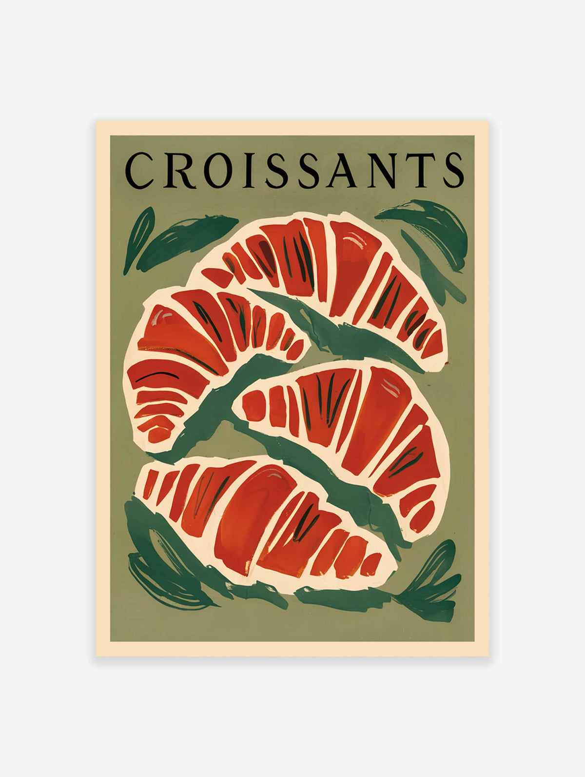 Croissants Food Poster