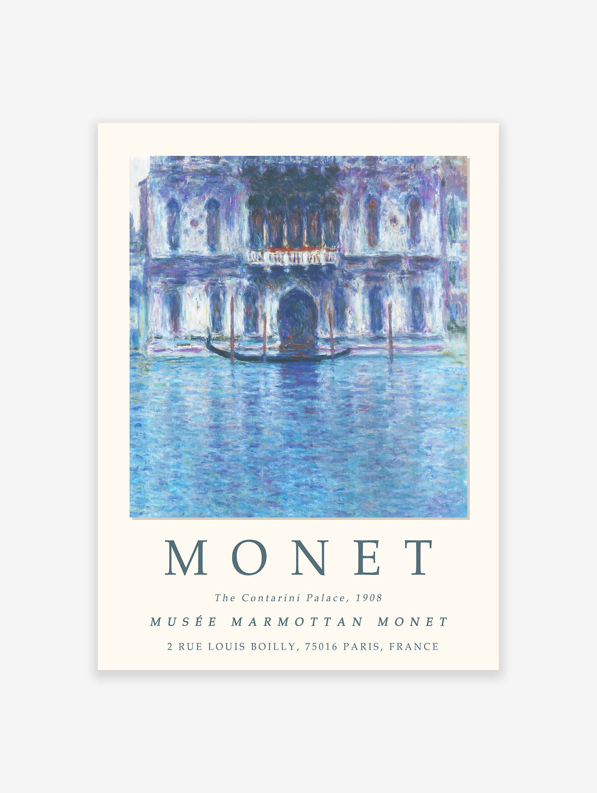 The Contarini Palace Poster by Claude Monet, Claude Monet Print