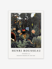 The Dream by Henri Rousseau Art Poster, Henri Rousseau Tropical Print