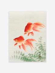 Japanese Fish Poster, Japanese Goldfish Print