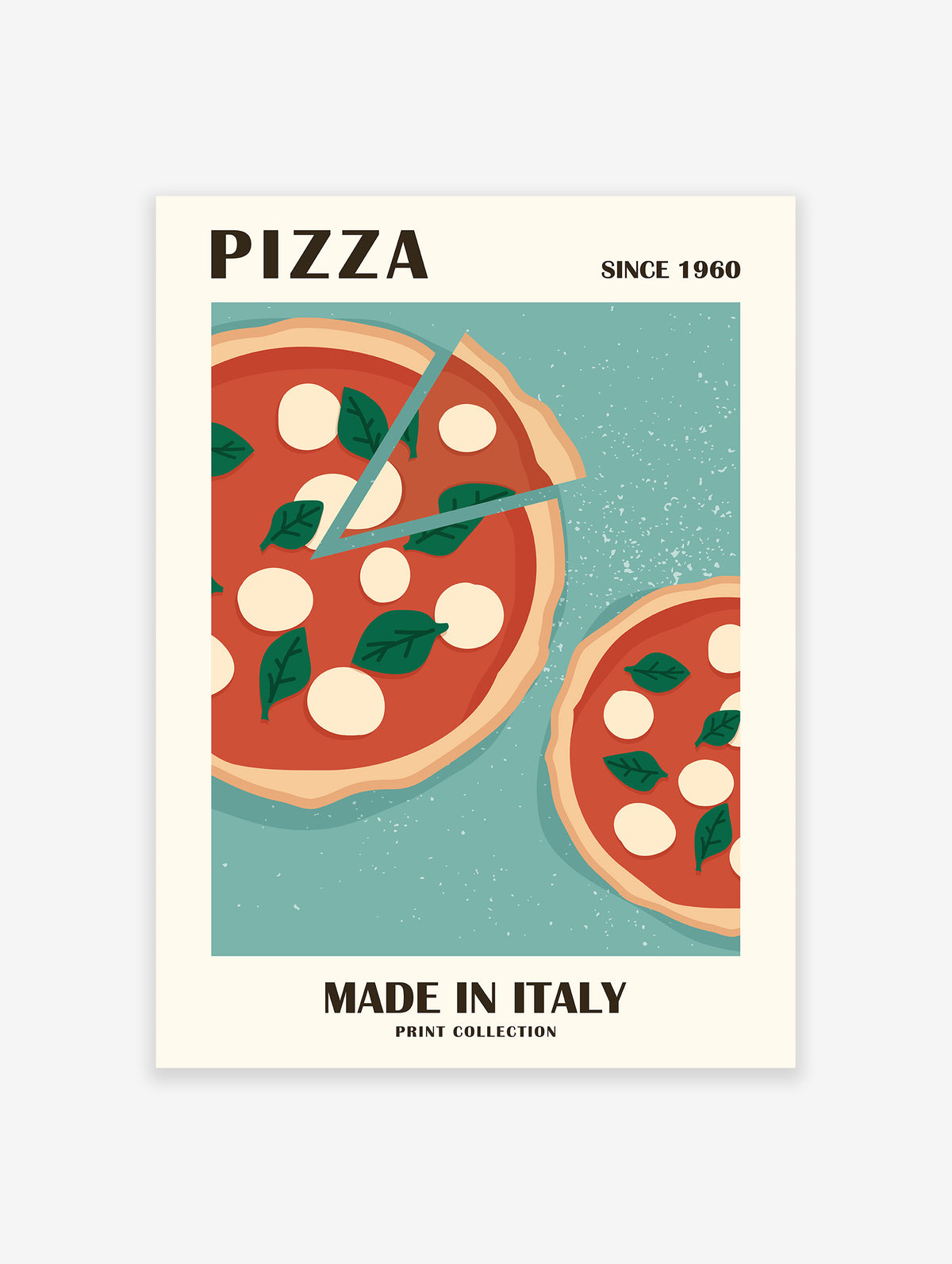 Pizza Poster, Italian Pizza Print