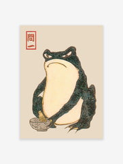 Japanese Frog Poster, Matsumoto Hoji Print