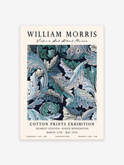 Blue Acanthus Leaves Poster by William Morris, William Morris Print