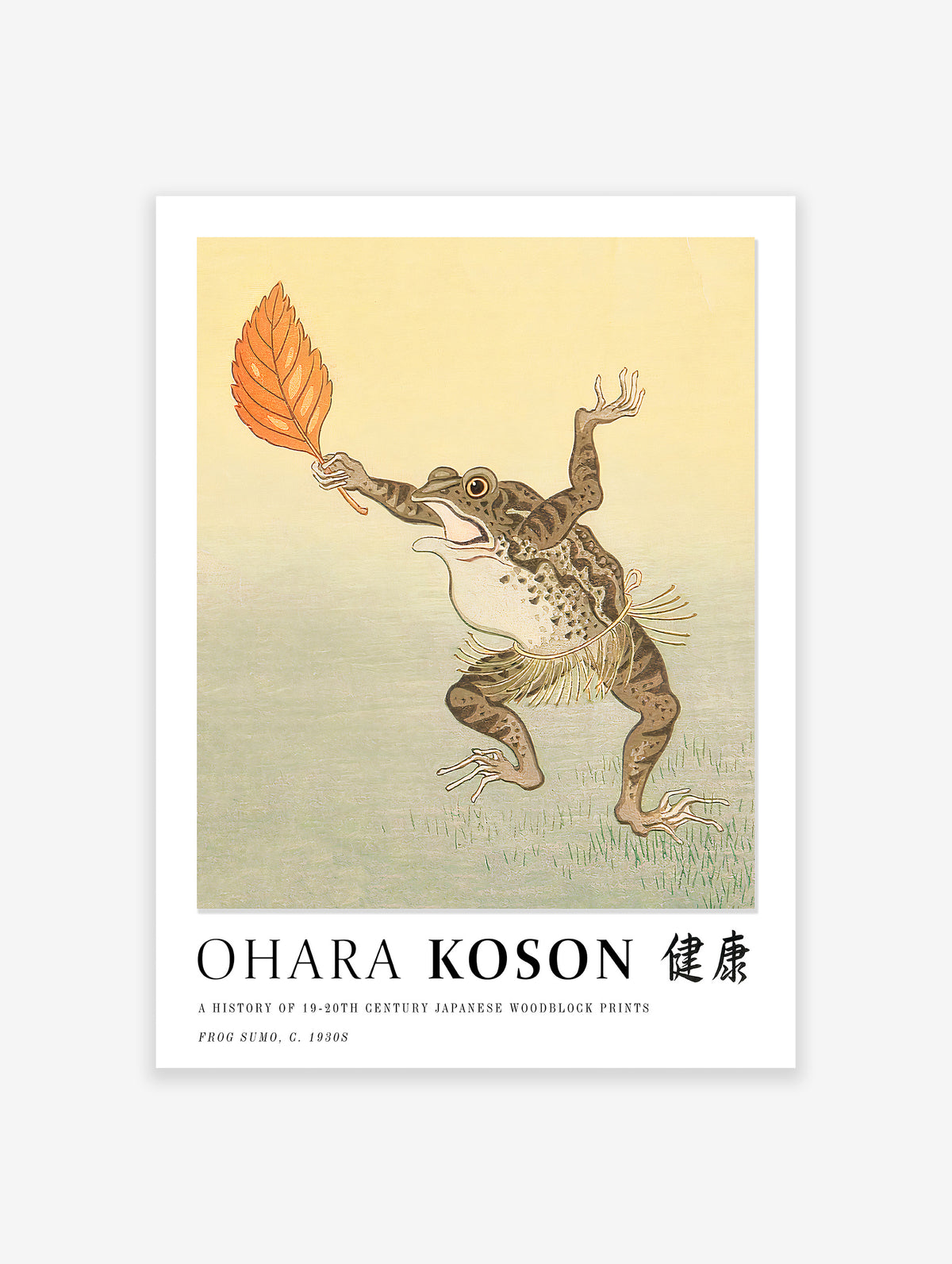 Frog Poster by Ohara Koson, Ohara Koson Print