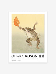 Frog Poster by Ohara Koson, Ohara Koson Print