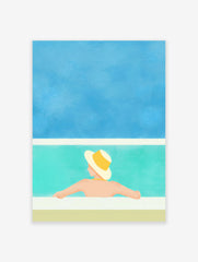 Boho Swimming Pool Poster, Boho Print