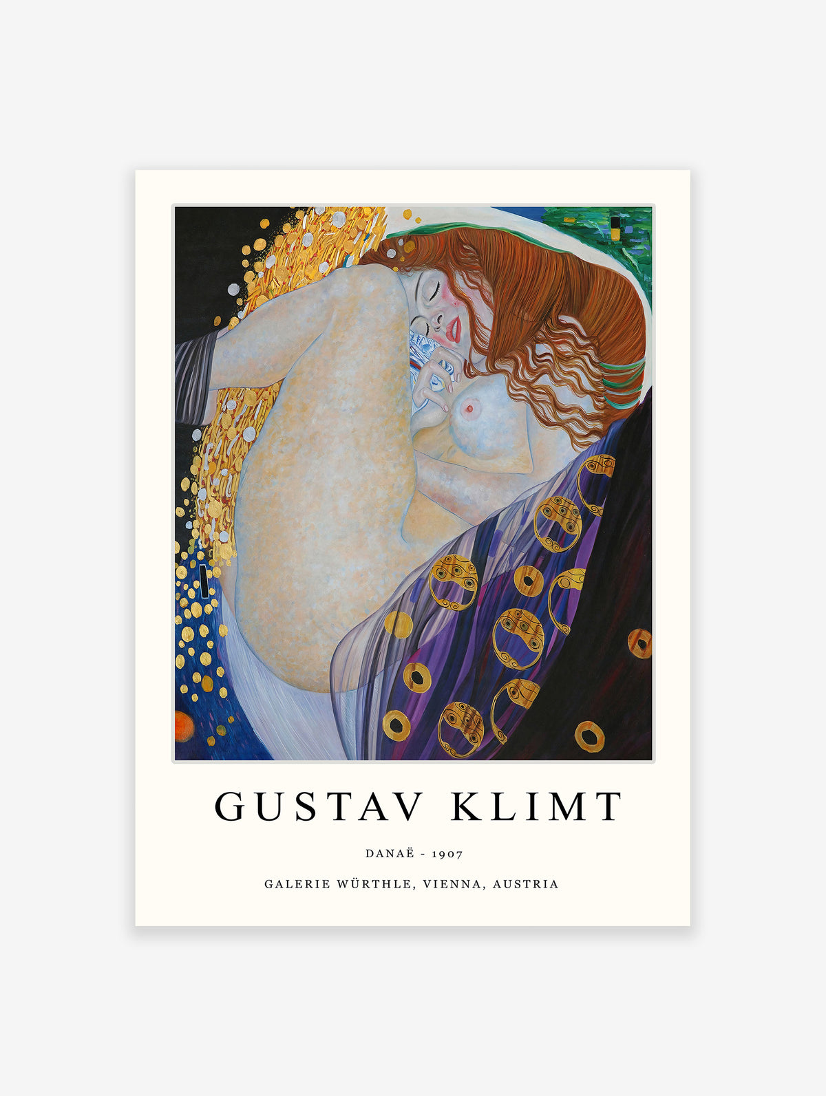 Danae Poster by Gustav Klimt, Gustav Klimt Print