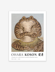 Frog Sumo Poster by Ohara Koson, Ohara Koson Print