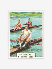 Vintage Rowing Poster, Rowing Print