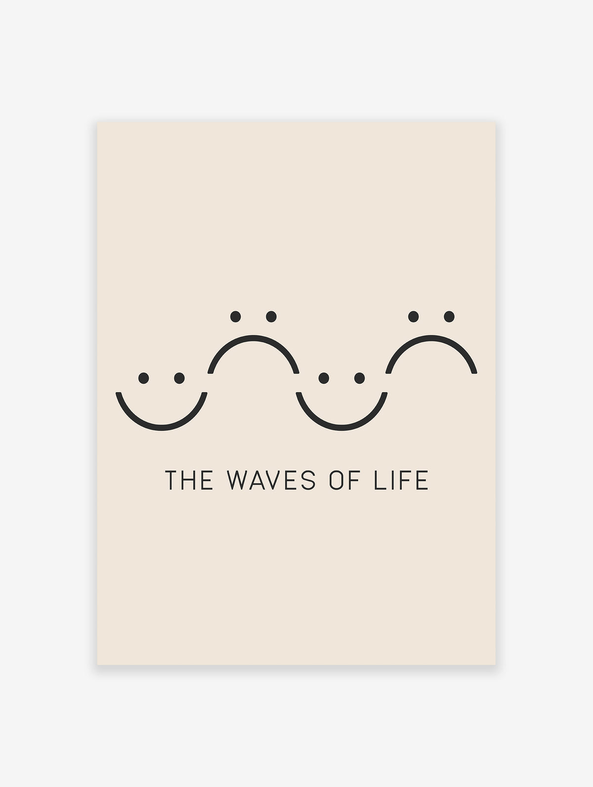 Minimalist Emoji Poster, Motivational Print