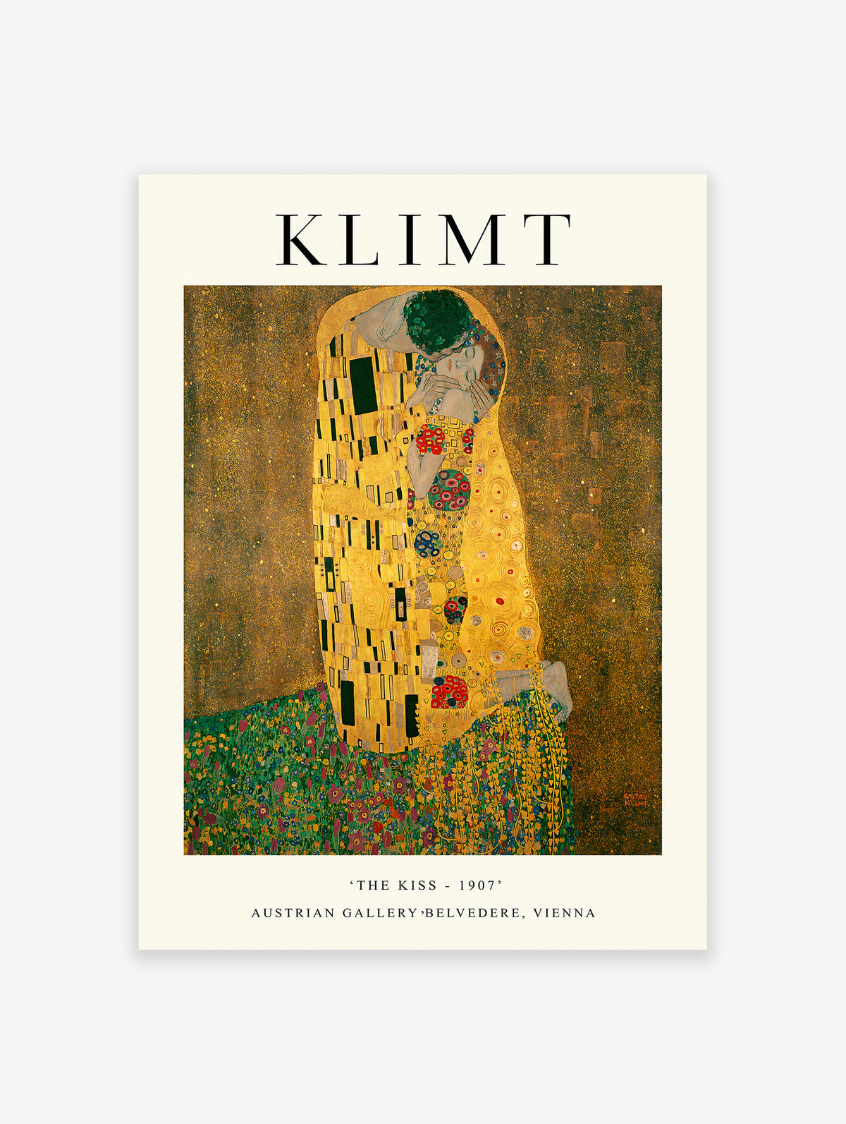 The Kiss Poster by Gustav Klimt, Gustav Klimt Print