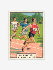 Vintage Running Poster, Running Print