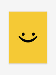 Minimalist Emoji Poster, Smiley Emoji Print