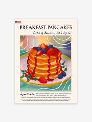 Breakfast Pancake Poster, Pancake Print