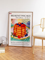 Breakfast Pancake Poster, Pancake Print