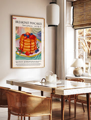 Breakfast Pancake Poster, Pancake Print